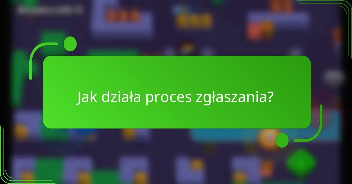 Jak działa proces zgłaszania?